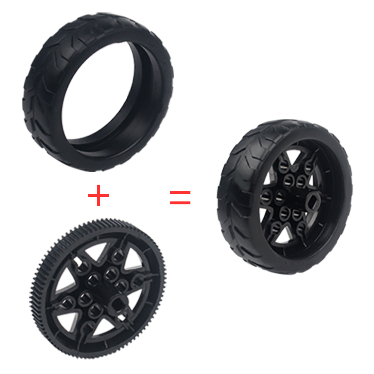 Silicone Wheel: Hiwonder Robot Car TT Motor Wheel for DIY Silicone Wheel: Hiwonder Robot Car TT Motor Wheel for DIY